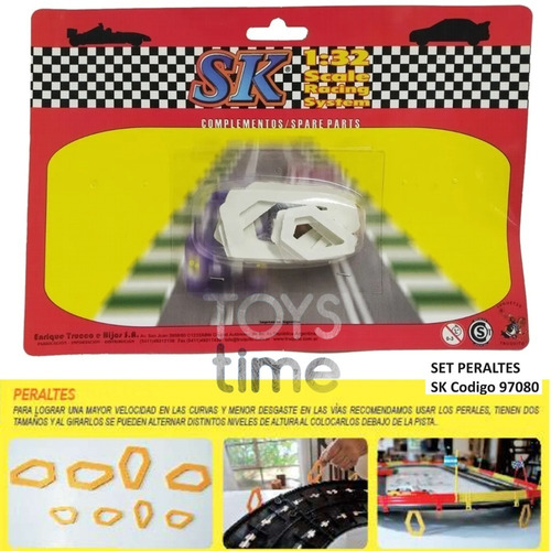 Imagen 1 de 3 de Set De Peraltes Para Pistas 1/32 Marca Sk 97080