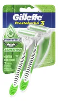 Comprar Máquina para afeitar Gillette  Prestobarba3 Sensitive descartable 2 u