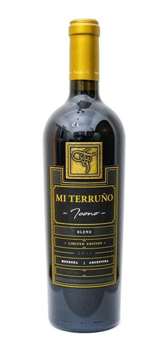 Vino Tinto Blend 2015 . Mi Terruño Icono Edición Limitada 