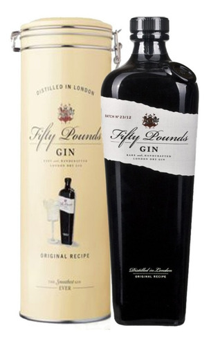 Gin Fifty Pounds 700 Ml En Lata Original Recipe Color Beige