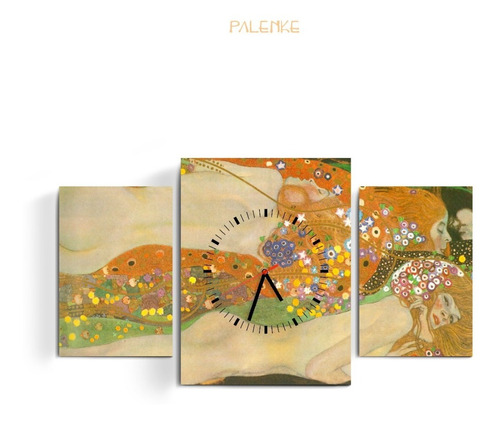 Cuadro Reloj Triptico Miro Dali Picasso Klimt Kandinsky