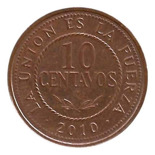 Bolivia 10 Centavos 2010 Bo#01