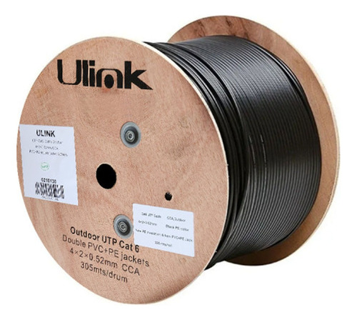 Cable Utp Red Outdoor 305 Metros 23 Awg 4x2x0.52mm Cca