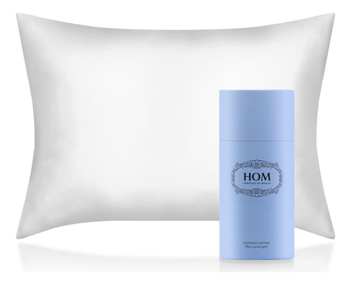 Funda De Almohada De Seda 100% Natural Para -blanco