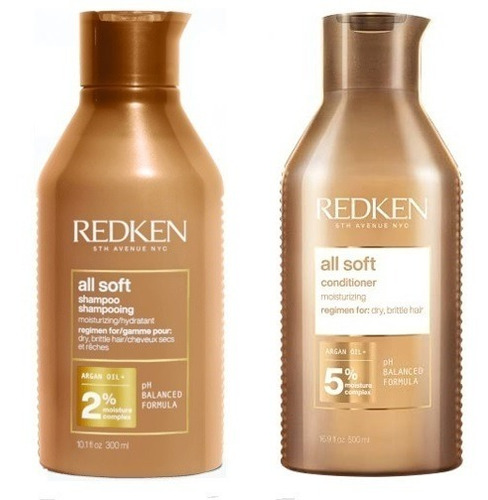 Pack Redken Shampoo All Soft 300ml+ Acondicionador 300ml