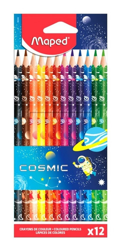 Lapices Maped X12 Colores Cosmic