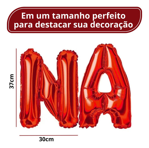 Kit 10 Balões Feliz Natal Vermelho Metalizado Bexiga De 37cm