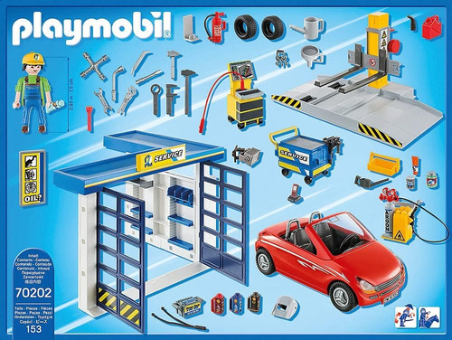 Taller De Reparación De Automóviles Playmobil 70202 153 Pzas