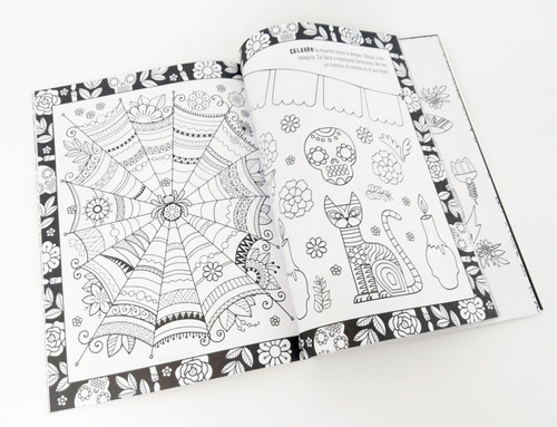 Imagen 3 de 8 de Libro Para Pintar Celebracion Mexicana Libro Para Colorear