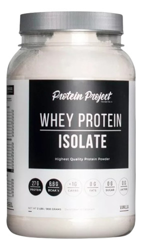 Whey Protein Isolate 2lb 908g en Polvo Sabor Vainilla Protein Project