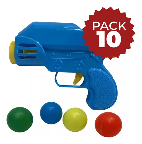 Pistola Lanza Pelotas De Juguete Pack X 10