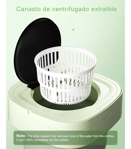 Mini Lavadora Portátil, Lavadora Plegable, Con Centrifugado Color