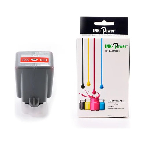 Tinta Pfi-1000 R Rojo Compatible Con Imageprograf Pro-1000