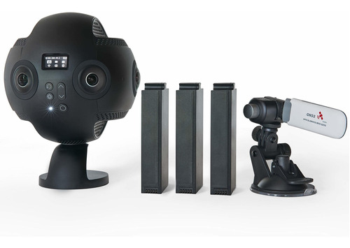 Pro 8k 360 Camara Esferica Para Grabar Video Color Negro