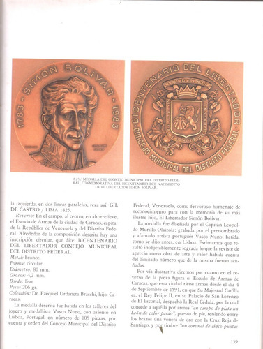 Medallas Y Monedas Conmemorativas De Bolivar Nuevo Sellado (Usado)