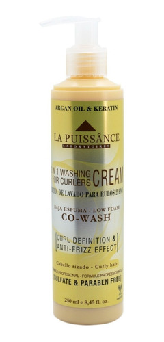 La Puissance Crema De Lavado Para Rulos 2 En 1 X 250ml 3c