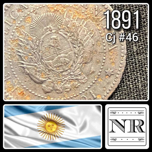 Argentina - 1 Centavo - Año 1891 - Cj #46 | Km #32 - Cobre