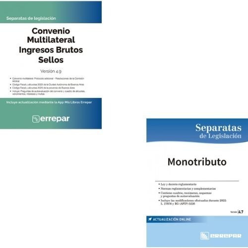 Pack Ley Convenio Multilateral Ingresos Brutos + Monotributo