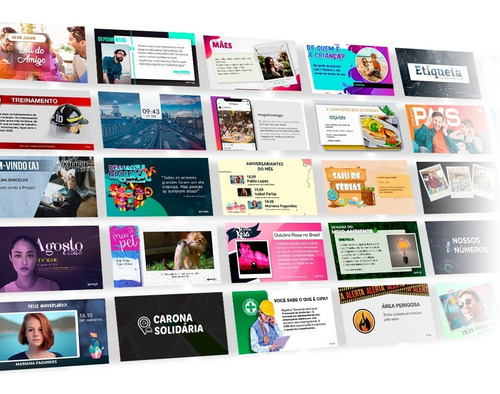 Pacotão Templates Editáveis Para Mídia Indoor Em Canva