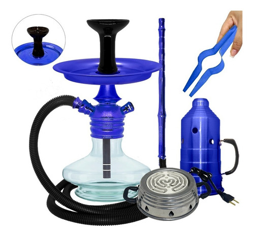 Imagem 4 de 6 de Narguile Black Hookah Mini Monster Completo Barato Fogareiro