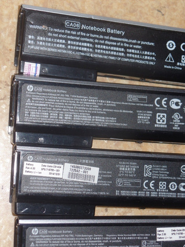 05 Baterias Hp Hstnn-ib4x 55wh, Defeito - No Estado