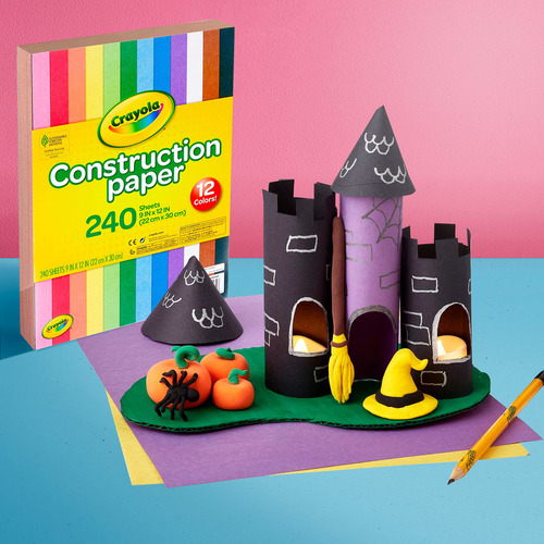 Papel De Construcción Crayola 240 Hojas Colores Variados