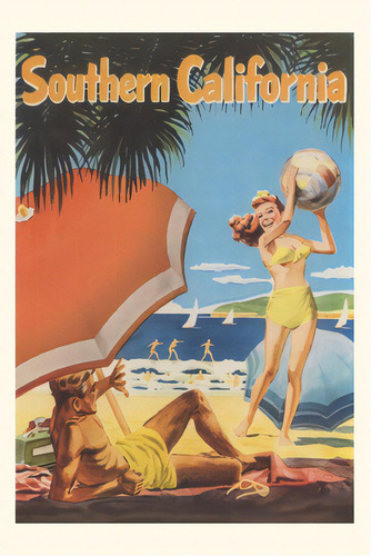 Vintage Journal Southern California Travel Poster, De Found Image Press. Editorial Found Image Pr, Tapa Blanda En Inglés
