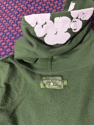 Buzo Denim Tears Original Talle L Verde Nuevo