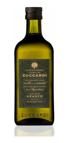 Imagen 1 de 4 de Aceite De Oliva Familia Zuccardi Arauco 500ml