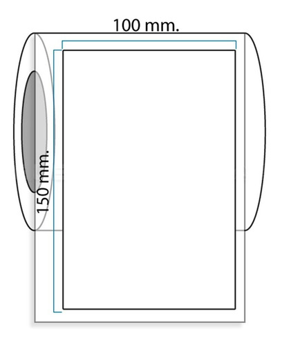 Rollo Etiquetas Térmicas 150x100 Mm. 8.000 E. Ev1892