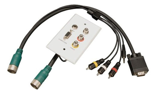 Easy Pull Tipo A Conectores Mf Vga Rca Audio Video Compuesto