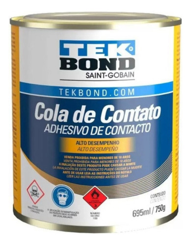 Cola De Contato Tek Bond 750g Madeira Couro