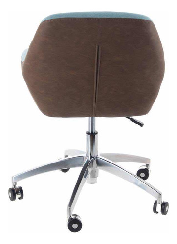Sillón Ejecutiva Helen Café/celeste Just Home Collection