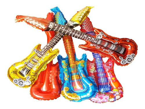 50 Guitarras Inflables Fiesta Batucada Eventos