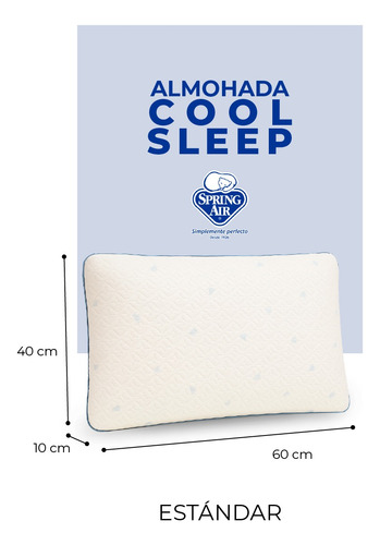 Set De Descanso Protector Freeze + 2 Almohadas Estandar. Blanco Liso Individual