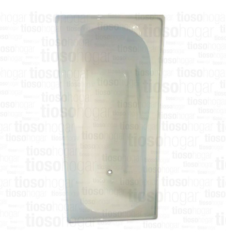 Bañera Anatomica Fibra 160x70 Apoyabrazo Blanco Antiderrame