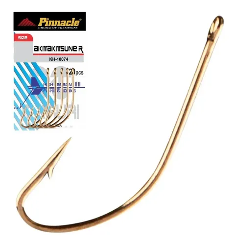 Anzol Maruri Pinnacle Akitakitsune Gold N6 20unid | MercadoLivre