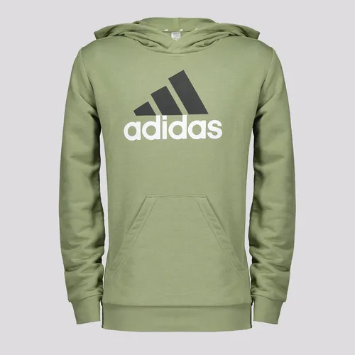 Moletom adidas Big Logo Com Capuz Juvenil Verde