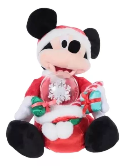 Disney Store Peluche Mickey Mouse Navideño  Esfera Musical