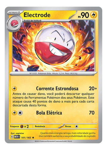 Kit Carta Pokémon Electrode Voltorb Escarlate E Violeta 151