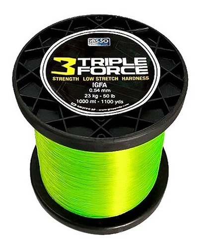 Linea Asso Triple Force 0.54mm X 1000mts  (23kg - 50lb) Igfa