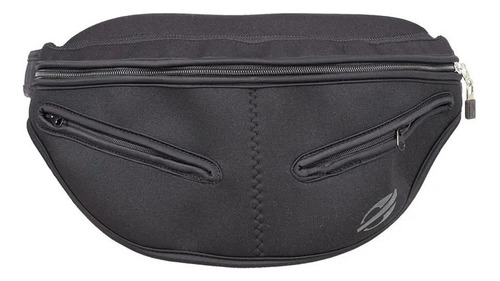 Pochete Neoprene Mormaii 3 Zipers Preta Grande