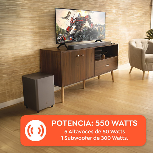 Barra De Sonido Jbl Bar 5.1 Canales Surround Con Subwoofer