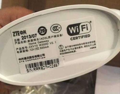 Imagen 3 de 3 de Módem Router Zte W300d Aba 150mbps Somos Tienda Física