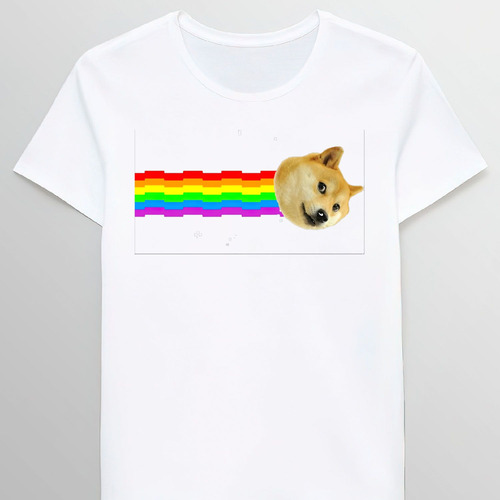 Remera Doge Nyan Cat Meme 36515630