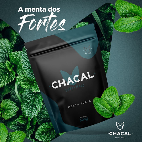 Erva Mate Terere Chacal Menta Forte 500g