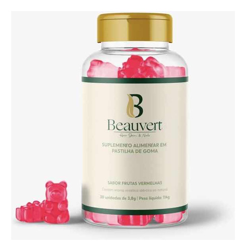 Vitamina Capilar Beauvert Anti Queda Tratamento Para 30 Dias