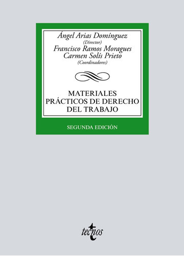 Materiales Prãâ¡cticos De Derecho Del Trabajo, De Arias Domínguez, Ángel. Editorial Tecnos, Tapa Blanda En Español