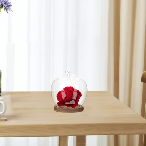 Contenedores De Almacenamiento Con Tapa De Cristal Apple, Ca