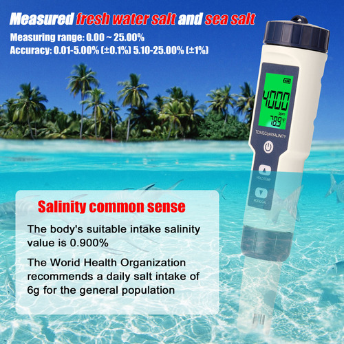 // Medidor De Agua Profesional 5 En 1: